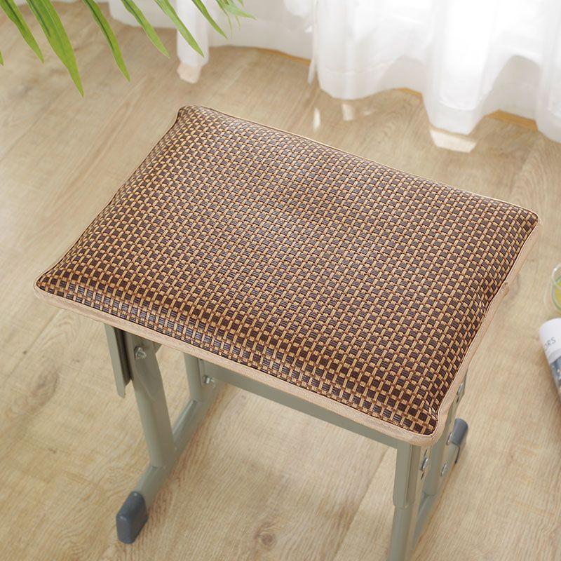 

Летняя плетеная подушка из ротанга, противоскользящая, удобная, дышащая, подушки для сидения, офисные, классные, студенческие, стулья, подушка, домашний декор 25x35cm