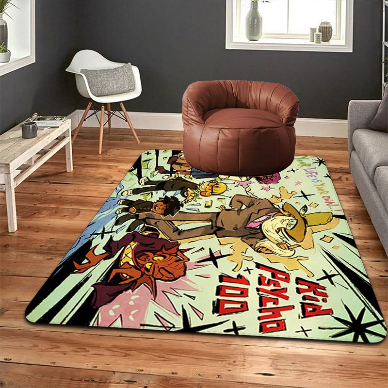 Teen Psychedelic Adventure Cartoon Rug Floor Mat for Living Room or Bedroom Soft and Comfortable Carpet a Gift for Birthday and Holiday.ZFF0913337
