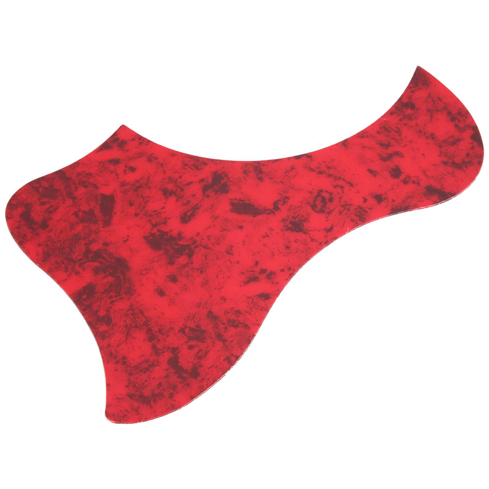 

2Pcs Acoustic Guitar Pickguard Folk AntiScratch Guard Plate Replacement for 3841in Celluloid(Red Tortoise Color Bird