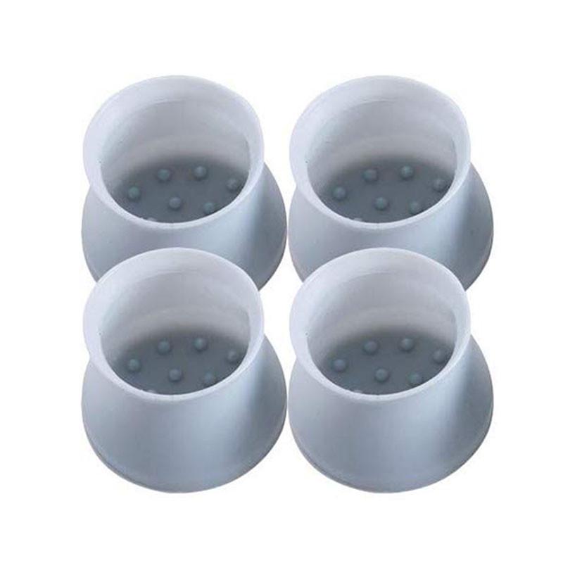 4 PCs Silicone Non-slip Chair Table Leg Covers Mats Feet Pad Floor Protector UK