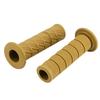 2Pcs 22mm Universal Vintage Motorcycle Handlebar Grips Diagonal Handle Bar Ends (Light Tan)