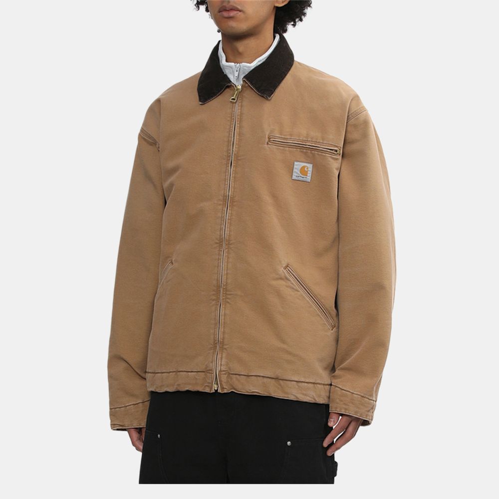 Carhartt WIP Veste Detroit OG FW25 Coupe ample classique Fermeture éclair Confortable Simple Manches longues Vestes pour homme I035614-00S-4O