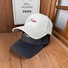 Ins Trendy Spring and Autumn New Hong Kong Style Baseball Cap Letter Embroidery Wide Brim Showing Face Small Versatile Sunshade Cap