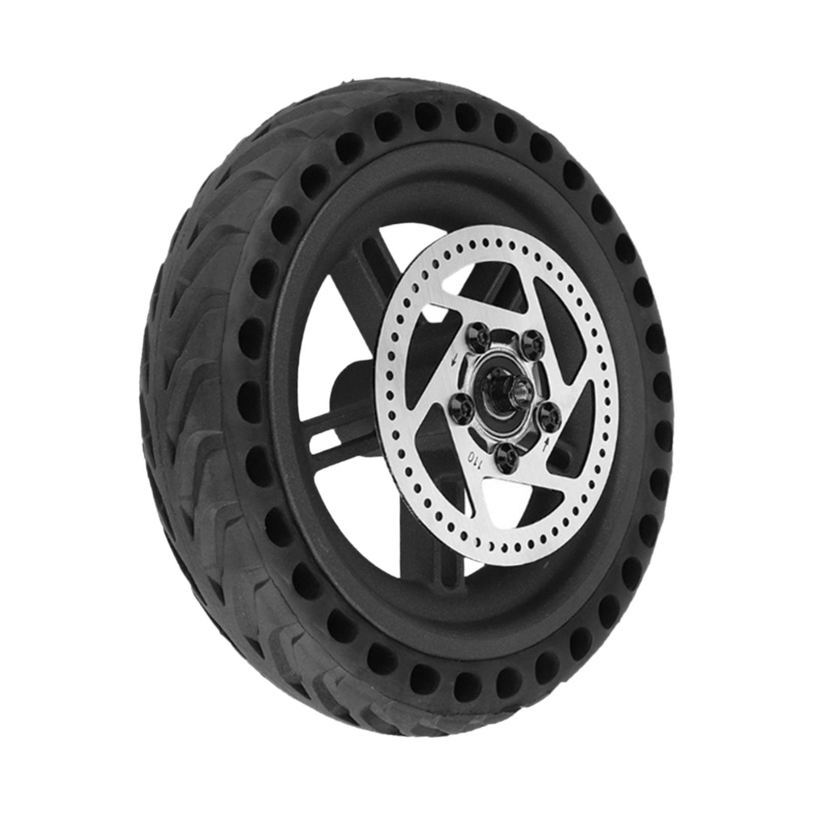 

215mmx47mm Electric Bicyle Rear Wheel Rubber Tire Accessory Easily Install Sturdy Heavy Duty Strong Grip Replacement for Bike чорний