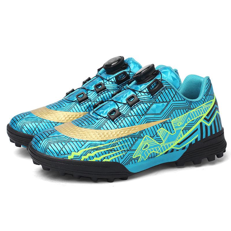 New Season Rotating Buckle Football Shoes for Kids - Breathable, Short Studs for Boys & Girls