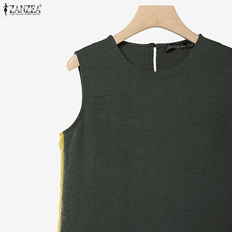 ZANZEA Women Sleeveless Vest Tops and Long Pants Casual Two Piece Suit Sets