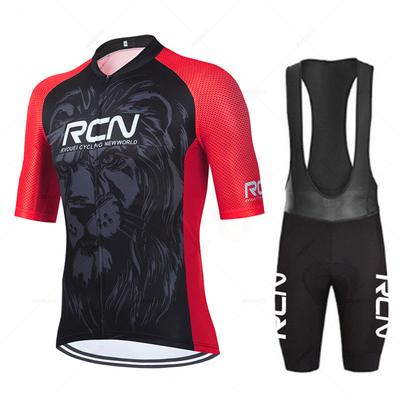 Rcn Team Bike Uniform Summer Cycling Jersey Set Road Bike Jerseys MTB Bicycle Wear Breathable Cycling Clothing Maillot Ciclismo
