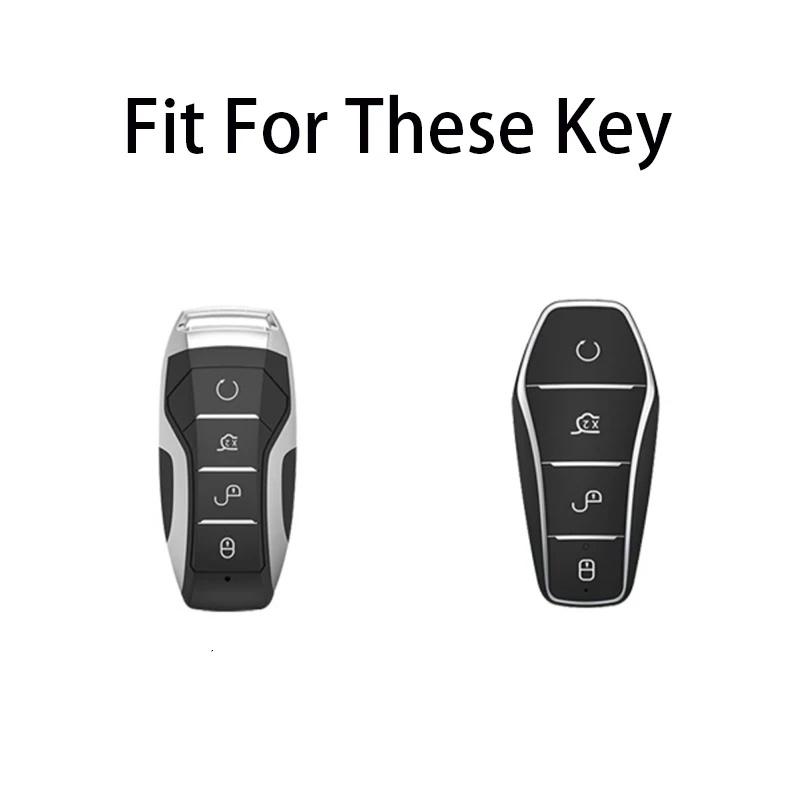 Car Key Case Cover For Byd Han Ev Tang Dm/Qin Plus/Song Pro/Max/Yuan Dolphin E2 Protector Auto Key Car Accessories