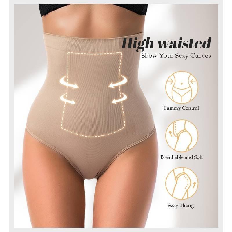 Seamless High-waist Body-shaping Panties Breathable Nylon Fabric For Postpartum Women