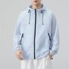 Men's Upf 50+ Sun Protection Hooded Jacket Lightweight Breathable Oversized Zip Up Windbreaker Casual Outdoor Summer Hiking Fishing Tops