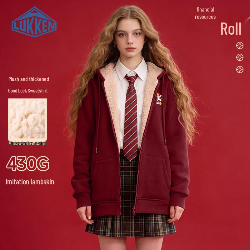 

LUKKEN Women s Loose Fit Sherpa Fleece Hooded Cardigan 2XL