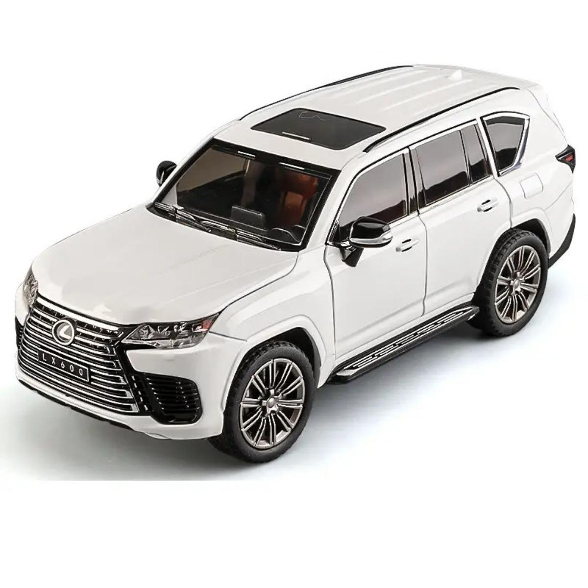 

1/24 Lexus LX600 Внедорожник Сплав Люксовая Модель Автомобиля Литые Металлические Игрушки Внедорожники Коллекция Моделей Автомобилей Звук и Свет Детская Игрушка Подарок белый