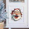 Creative Wall-breaking Santa Claus Bathroom Toilet Toilet Decorative Wall Stickers