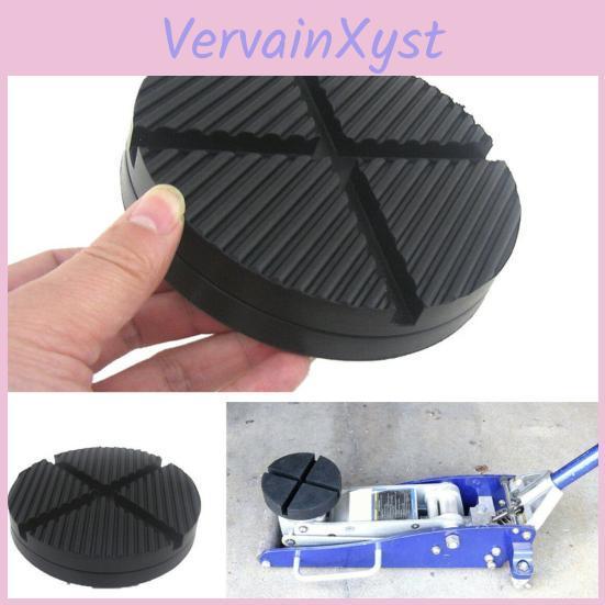 Frame Cross Slotted Car Rail Floor Jack Disk Rubber Pad For Pinch Weld