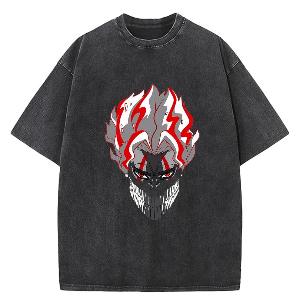 Dandadan Okarun T-Shirt Herren Japanisches Anime T-Shirt Cartoon Hohe Qualität Baumwolle T-Shirt Ästhetisches Mode T-Shirt Männlich