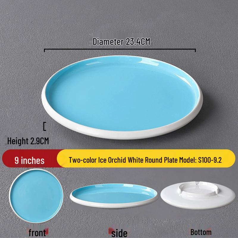 Melamine Nordic Style Cold Dish & Stir-fry Plate for Restaurants and Hotels