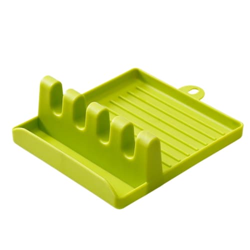 Spoon Rest with Lid Holder - Heat-Resistant Pot Lid Holder, Spatula, Ladle, Spoon Rack, Multi-Functional Kitchen Storage Rack for Spatulas, Ladles, Ch