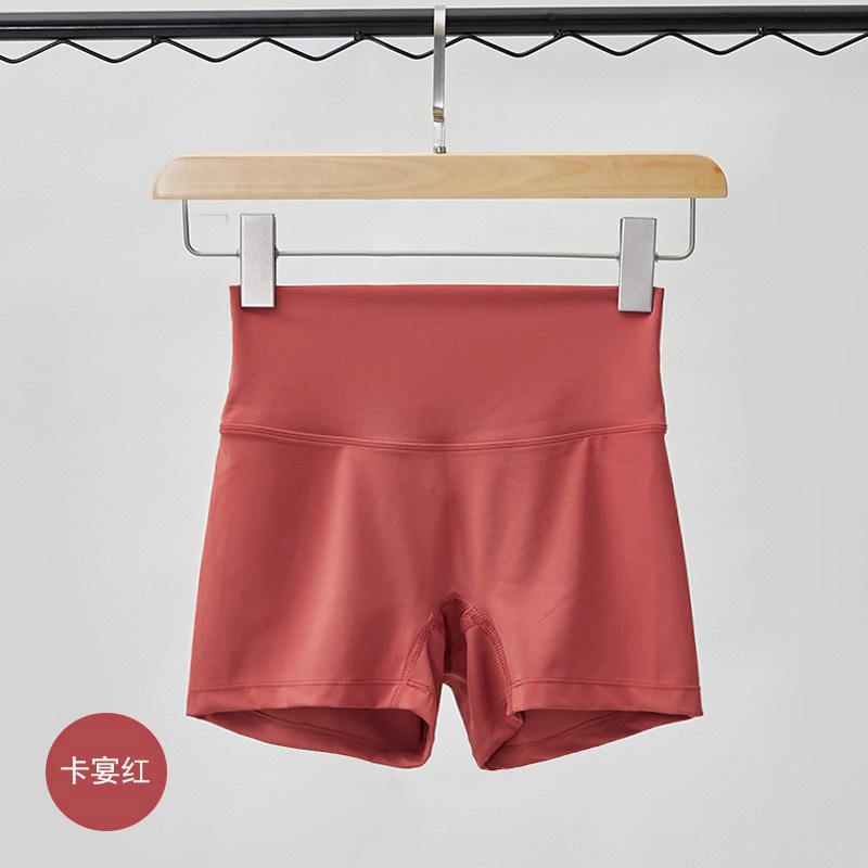 Sports Shorts Spring and Summer New Solid Color Yoga Shorts Tight High Waist Elastic Sports Fitness Three-point Yoga Pants Women