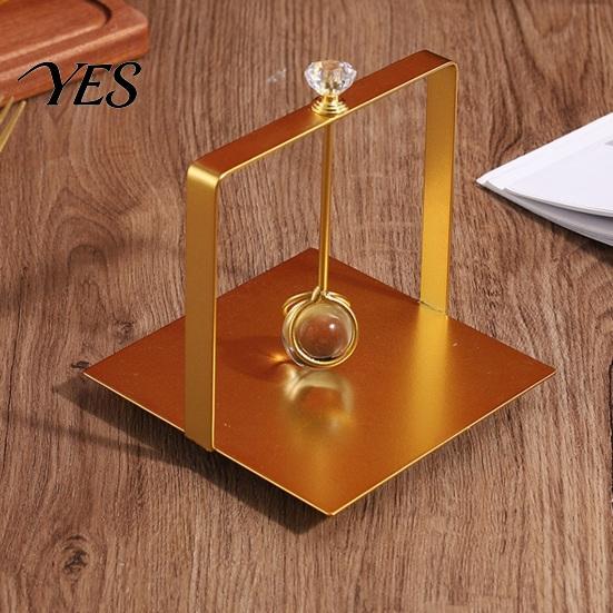 Paper Towel Holder Square Napkin Holder, with Weighted Arm, Durable Iron Frame Windproof Countertop Dispenser, Stable Cocktail Holders for Home