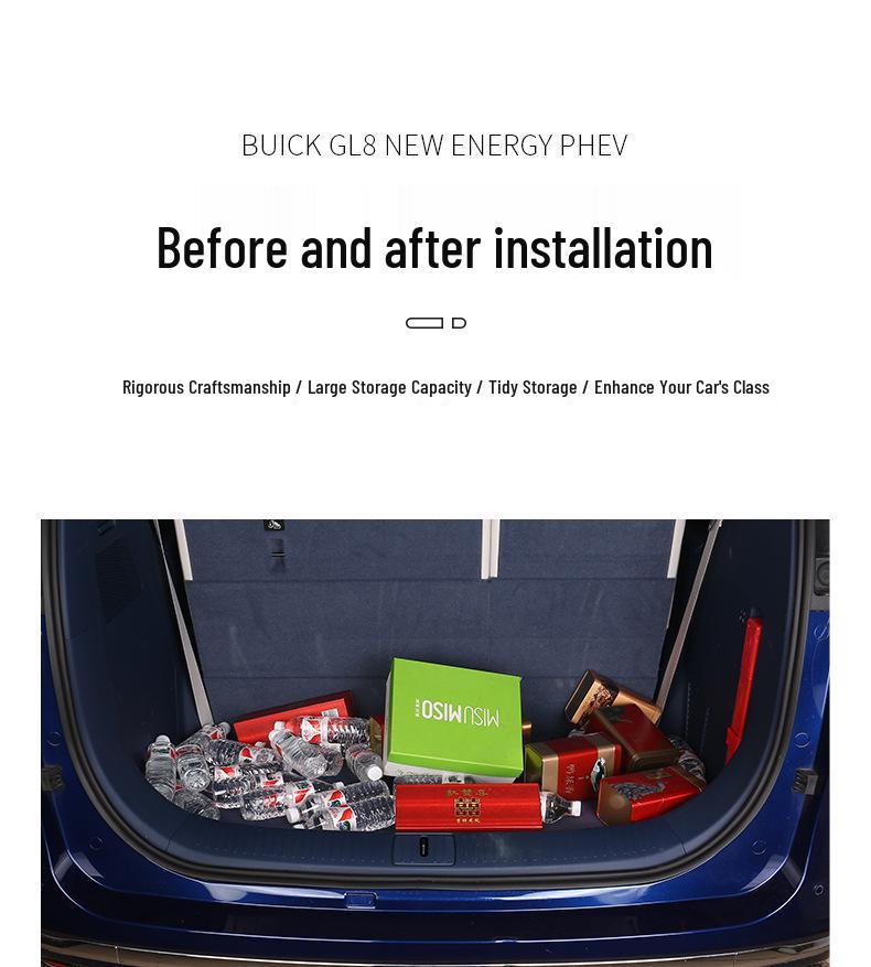 2024 Buick GL8 PHEV Trunk Organizer: New Energy Tail Box Interior Modification