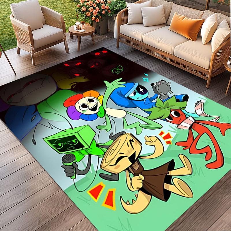 Dandy's World Print Rug, Washable Floor Carpet, For Entryway Dorm Laundry Room Office Study, Home Decor Birthday Christmas Gift