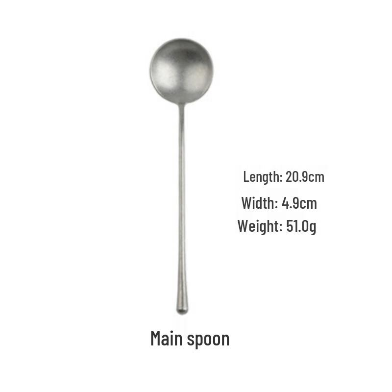 

Retro 304 Stainless Steel Dinner Spoon Set