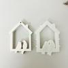 24TE Birds House Wall Hanging Silicone Mould Plasters Molds Baking Molds Hanging Ornament Molds Home Decorations