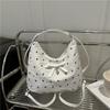 Korean Fashion Handbag Women's Commuter Bag 2025 New Bow Underarm Bag Versatile Large-capacity Shoulder Bag