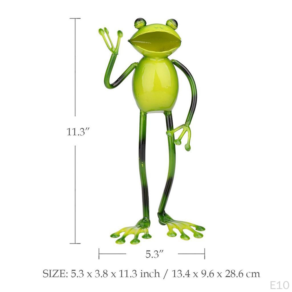 Frog Figurines Garden Living Room Decor – Mini Statue Cute Sculpture Home Ornament for