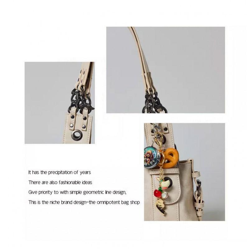 American Retro Used Motorcycle Bag 2025 New Large-capacity Single-shoulder Underarm Maillard Tote Handbag