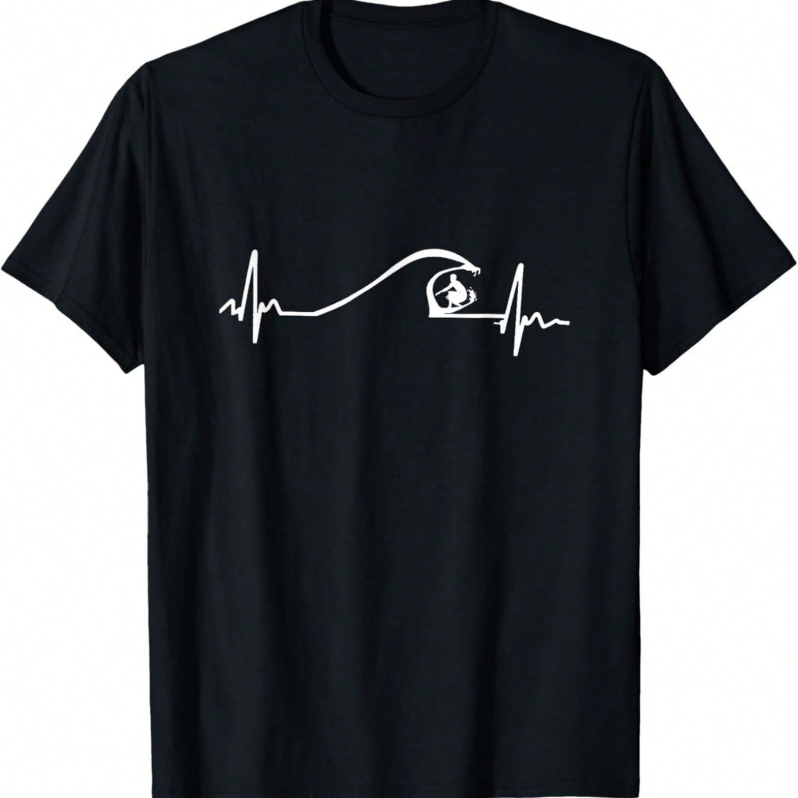 Surfer Surfing Wave Heartbeat T Shirt Gifts T-Shirt S разноцветный