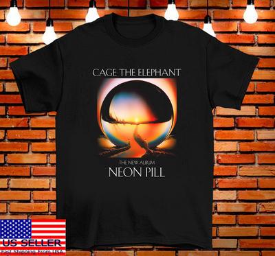 Cage the Elephant Das neue Album Neon Pill 2024 T-Shirt Oberteile Tee Volle Größe S-4XL
