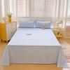 Ins Einzelprodukt einfache gewaschene Baumwolle Einzelstück Bettlaken hautfreundliches Schleifen Studentenwohnheim Einzeldecke dreiteiliges Set Großhandel