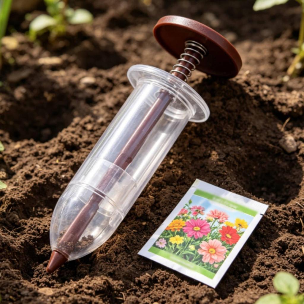 Garden Planting And Sowing Set with Hand Seeder, Tool Seed Spreader Comfortable,
