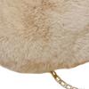 Fluffy Purse Crossbody Bag Clutch Purse Wallet Cute Fashion Tote Plush Handbag Heart Shaped Shoulder Bag Evening Bag Lightweight