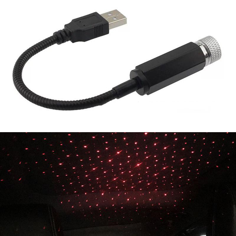 USB Auto Projektor LED Sternenhimmel Projektor Licht Romantisches Autozubehör Innenraum Dekoration Autodach Himmel Sternenlicht