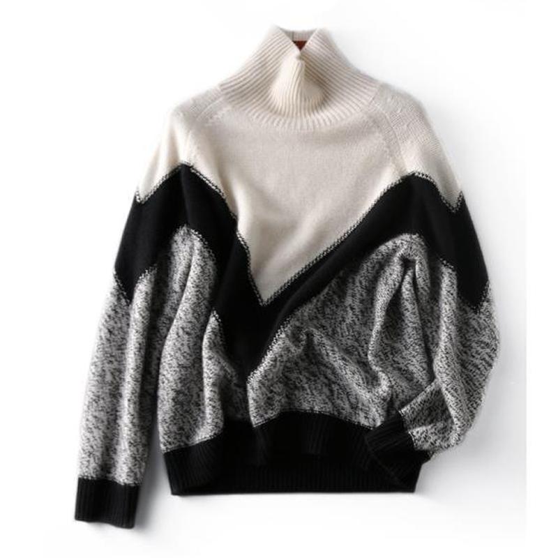 Autumn Turtleneck Base Sweater for Women Winter New Long Sleeve Casual Pullover Knitwears Tops Office Lady Elegant Slim Soft Knitted Sweaters 25306
