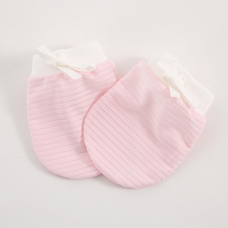 Neugeborenen Anti-Kratz Atmungsaktive Eis Seide Handschuhe, Weiches Handgelenk, 0-6 Monate, Handschutz