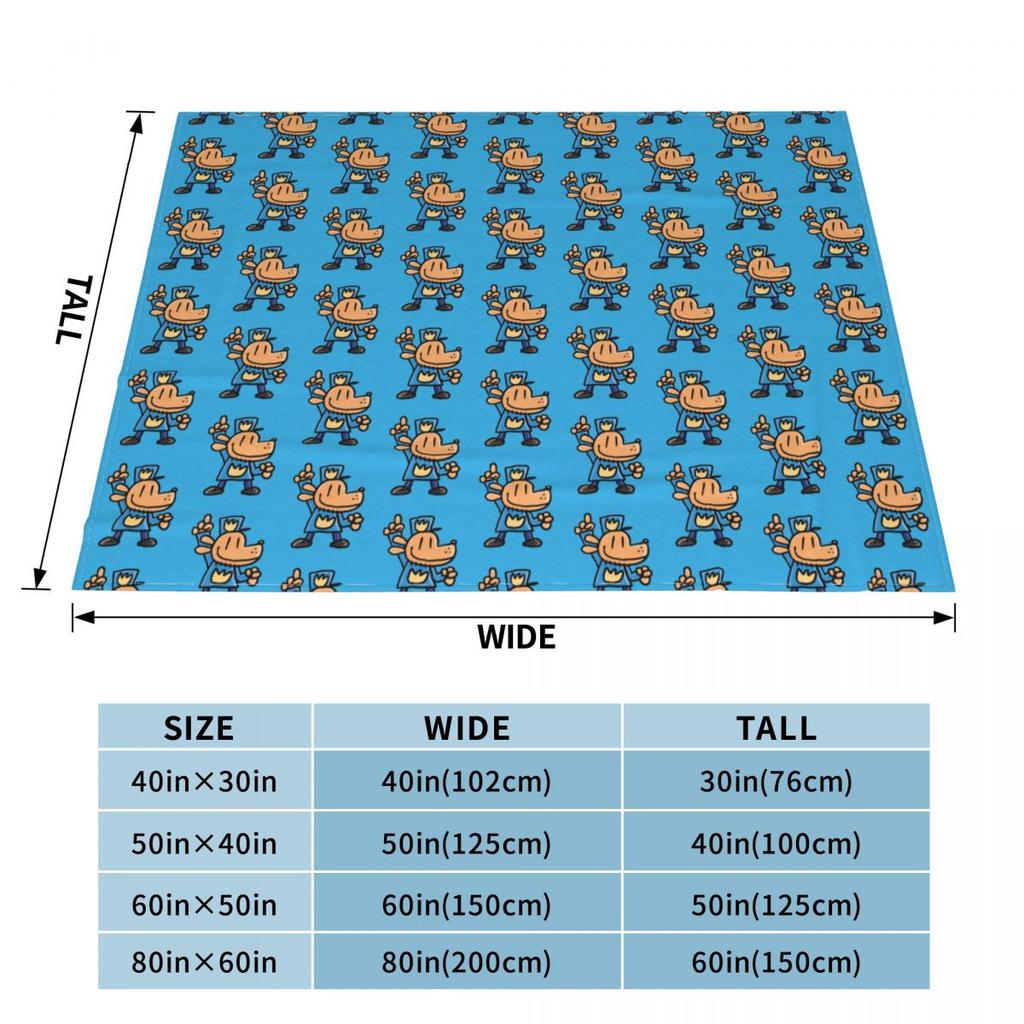 Dog Man Dogman Movie Comic Fleece Blanket Cartoon Animals Funny Throw Blankets for Home 200x150cm Plush Thin Quilt