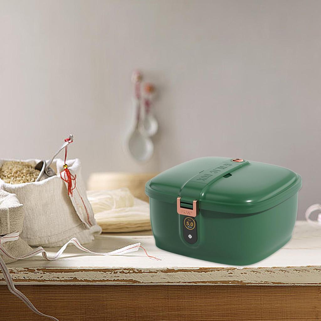 Contenitore per Riso Cereali Storage Secchio Dispenser Verde Dispensa Negozio Scatola Cibo per Animali