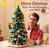 Christmas Tree Building Blocks DIY Kits Festive Holiday Home Office Decor Creative Educational Toys Gifts for Kids Adults Family