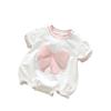 Baby Girl Summer Bow Print Romper - Cute & Comfortable