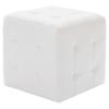 Pouf 2 Pcs. White 30 X 30 X 30 Cm Faux Leather