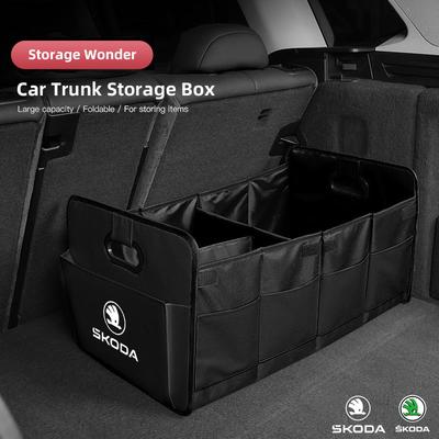 Skládací organizér do kufru auta Velkokapacitní úložný box Pro Octavia Kylaq Elroq Kodiaq Scala Rapid Superb Karoq Yeti