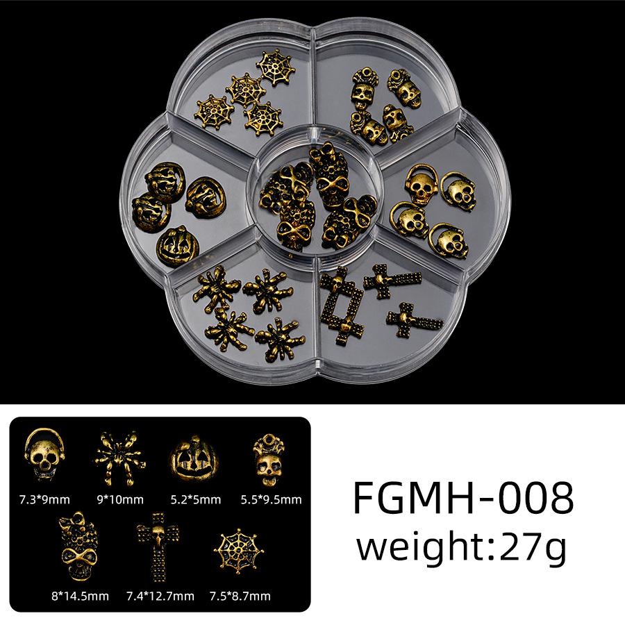 

Семисекционная коробка «Цветок сливы»: 3D Нейл-арт Металлический бант и стразы-бабочки