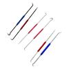 4 Function Seal Pry Bar Set 2PCS Alloy Steel Hook With Textured Handle Suitable For O Rings Spring Gaskets Repair Tasks