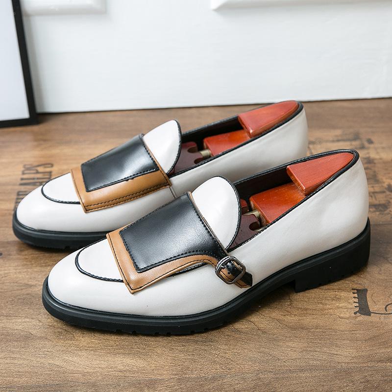 Britischer Stil Farbabstimmung Brock Herrenschuhe Friseurschuhe Herren Bohnenleder