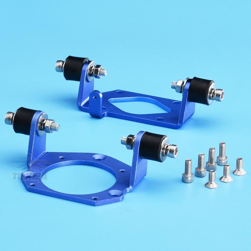 RC Boat Gas Marine Aluminium Engine Mount Fixing Holder / Rubber Shock for Zenoah 26CC/29CC/30CC & QJ26CC Engine