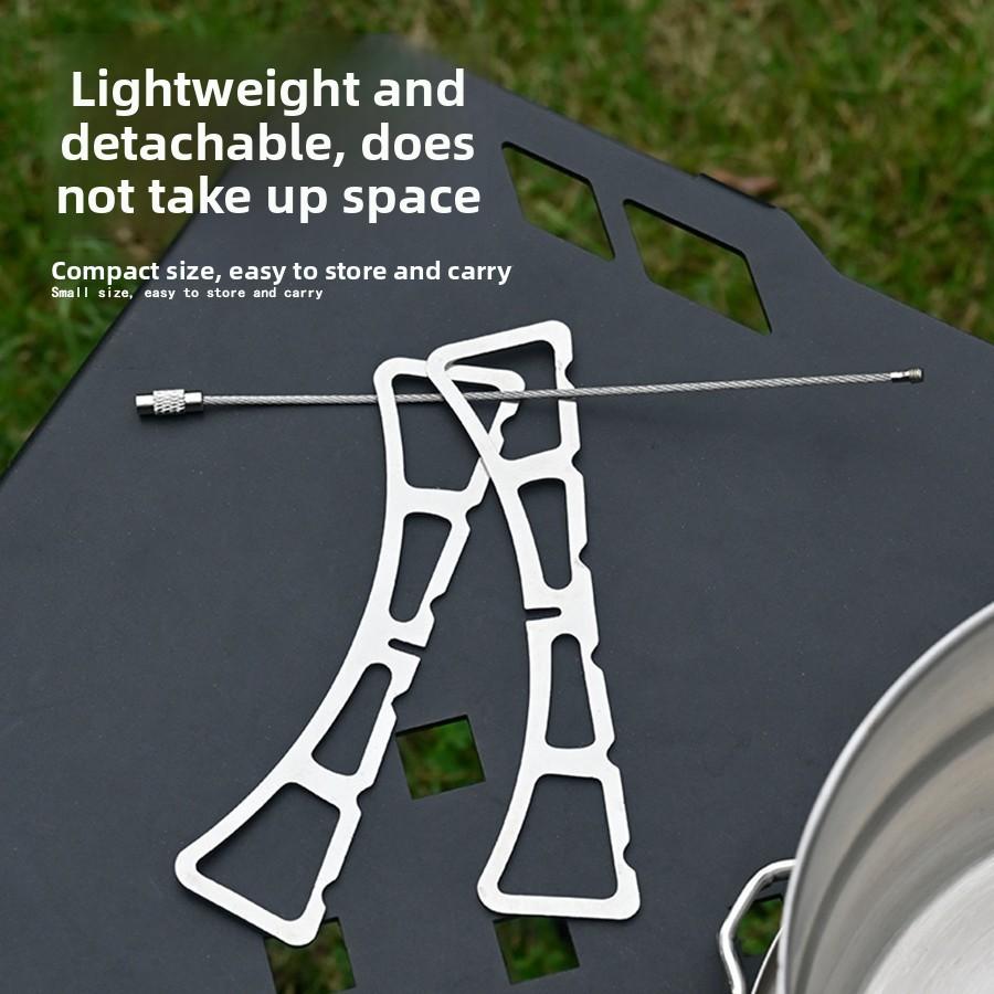 Stainless Steel Cross Steaming Rack Foldable Multi-Use Kitchen Pot Stand Portable Outdoor Camping BBQ Picnic Stand Stove Rack