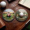 Yousheng Commemorative Golf Coin Old Bastards Golf Club Member Coin Metal Badge Gift for Men Who Love Golf